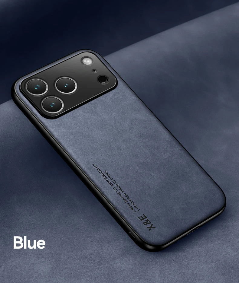 Luxury Shockproof Case For iPhone 17 Pro Max Protective Cover Magnetic Car Holder Phone Coque Fundas For iPhone 17 Air 17Pro