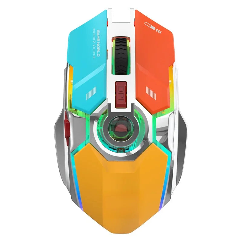 RGB Luminous 2.4G Wireless Mouse Wireless Charging Mechanical Gaming Office Mouse Three Levels DPI Adjustable Mouse 2026 New