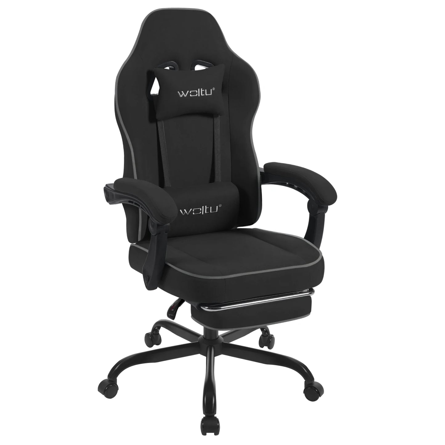 WOLTU Swivel Gamer Chair Gaming Chair Ergonomic Office Computer Chair with Lumbar Cushion Pillow Footrest