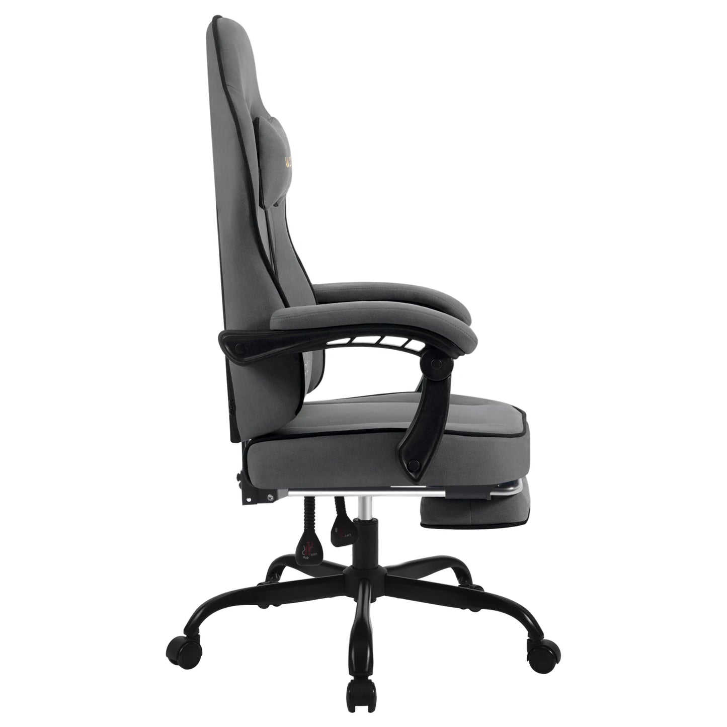 WOLTU Swivel Gamer Chair Gaming Chair Ergonomic Office Computer Chair with Lumbar Cushion Pillow Footrest
