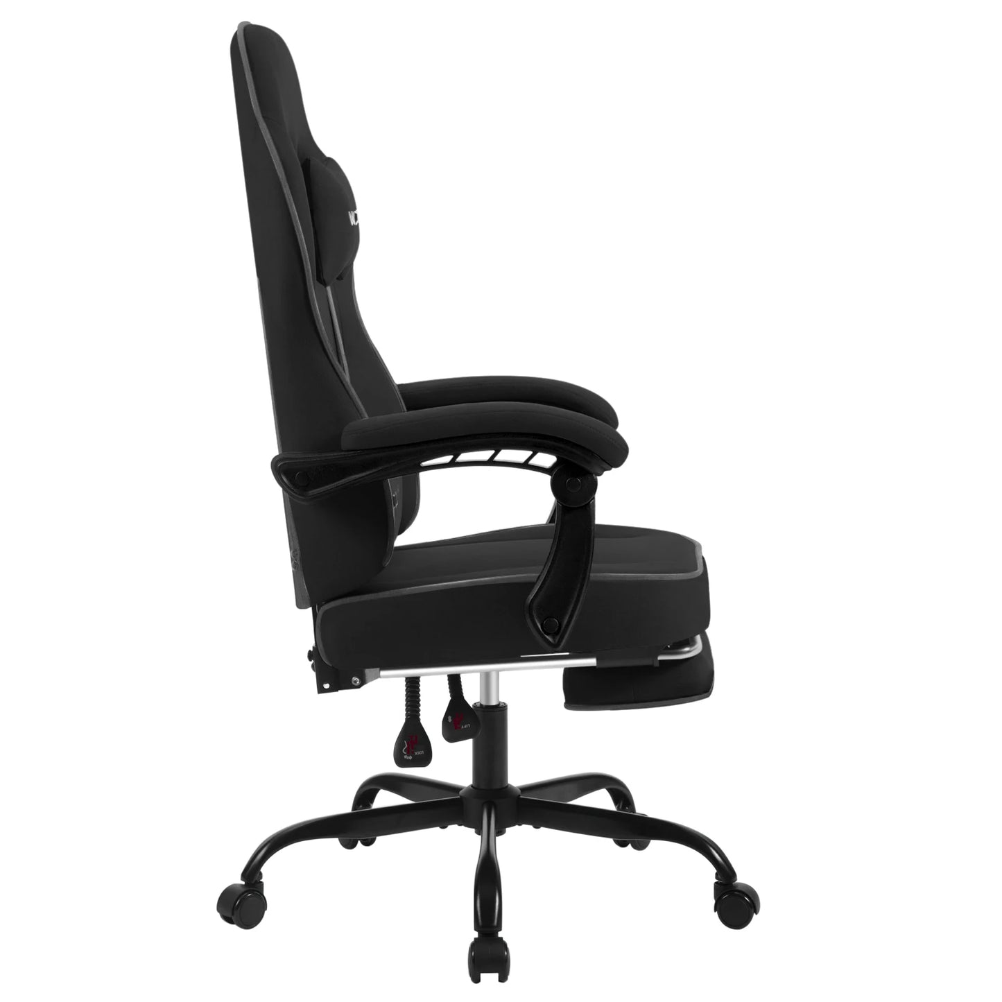 WOLTU Swivel Gamer Chair Gaming Chair Ergonomic Office Computer Chair with Lumbar Cushion Pillow Footrest