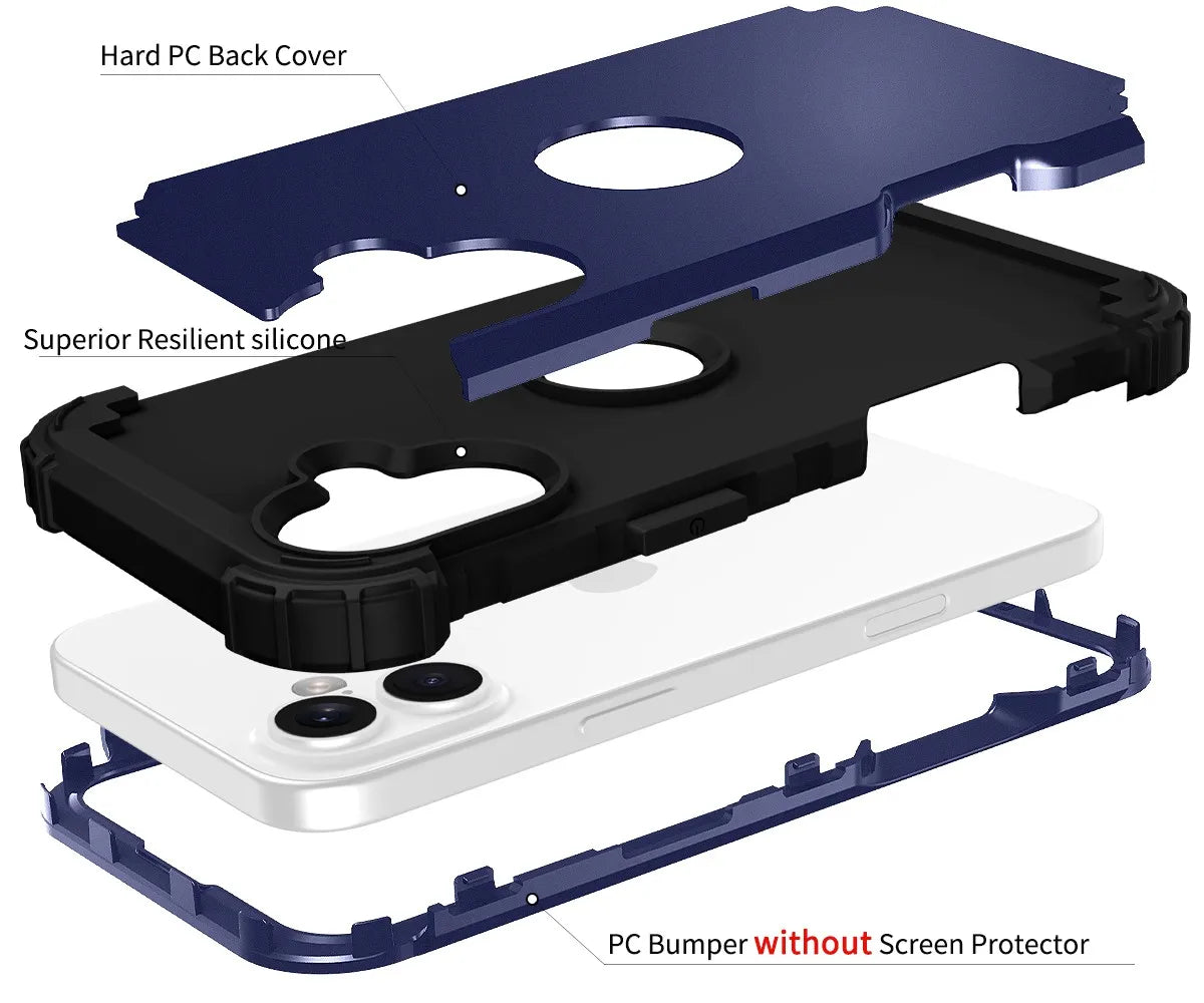 Fit iPhone 17 Phone Case,Heavy Duty Sturdy Armor Defender High Impact Shockproof Protective Cover Case For iPhone17