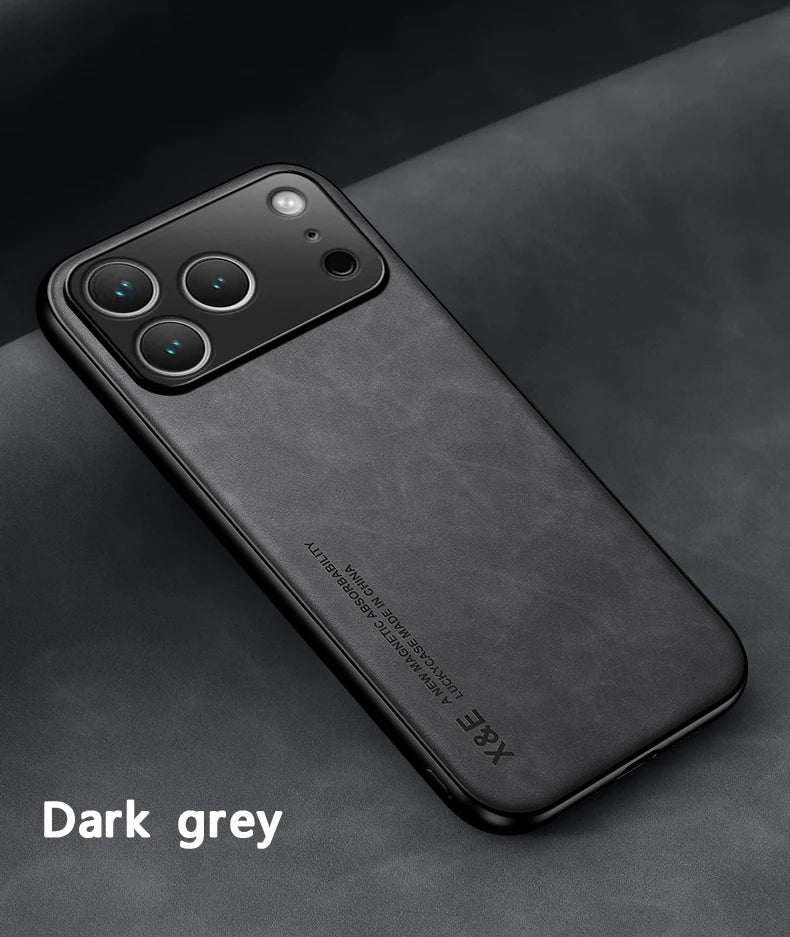 Luxury Shockproof Case For iPhone 17 Pro Max Protective Cover Magnetic Car Holder Phone Coque Fundas For iPhone 17 Air 17Pro