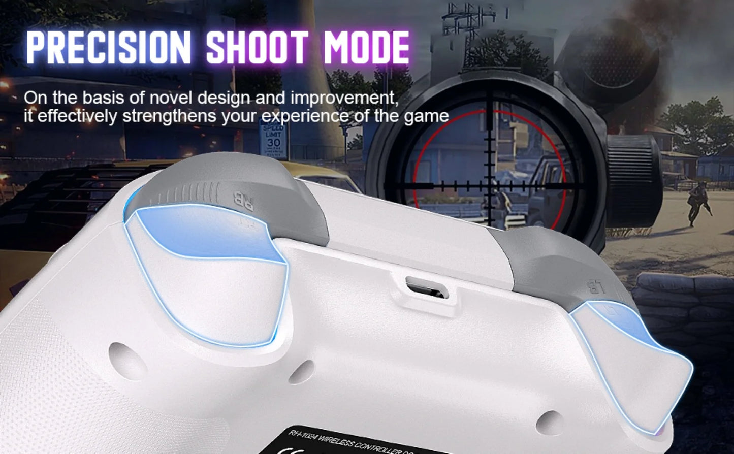 RGB Wireless Game Controller for Xbox One/X/S/Series X/S/PC Gamepad Gaming Joystick W/ LED Turbo Macro Function 3.5mm Audio Jack