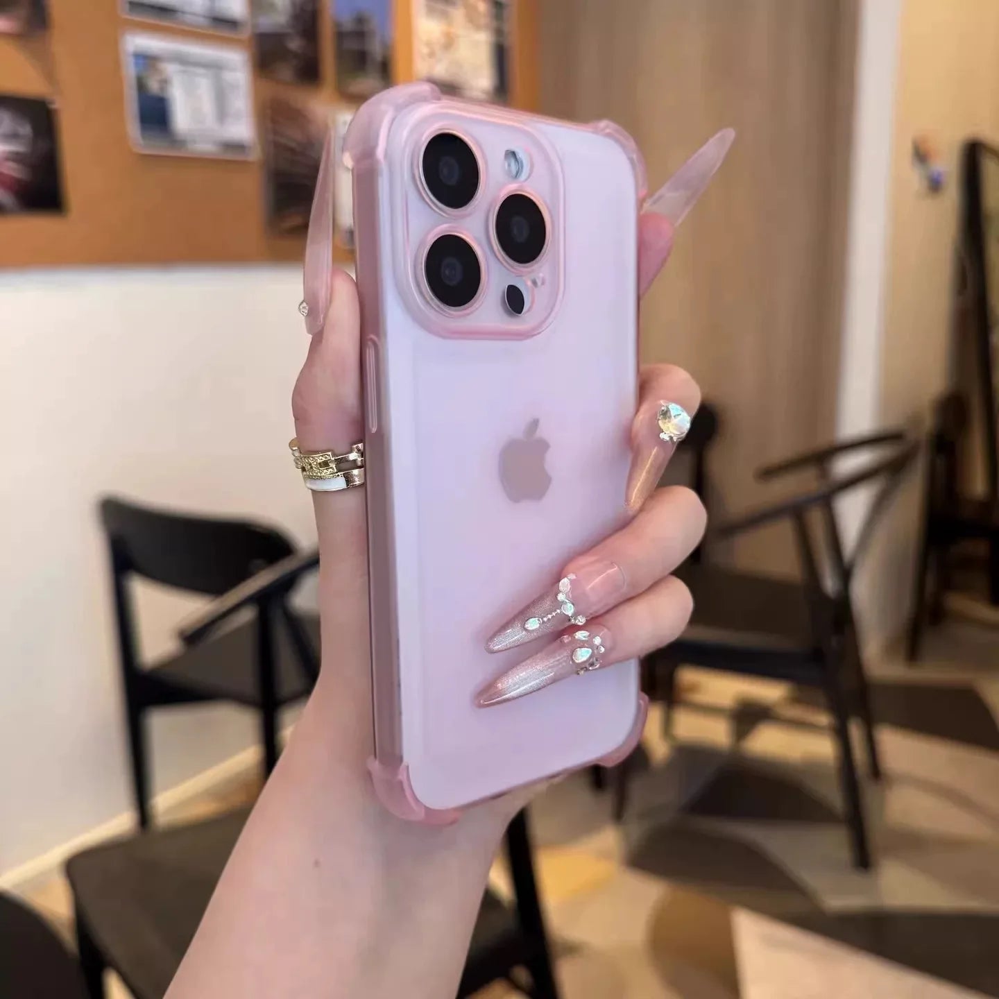 Matte Shockproof Case For iPhone 17 Air 17 Pro 16 15 14 13 12 11 Pro Max 7 8 Plus Transparent Camera Protection Ultra Thin Cover