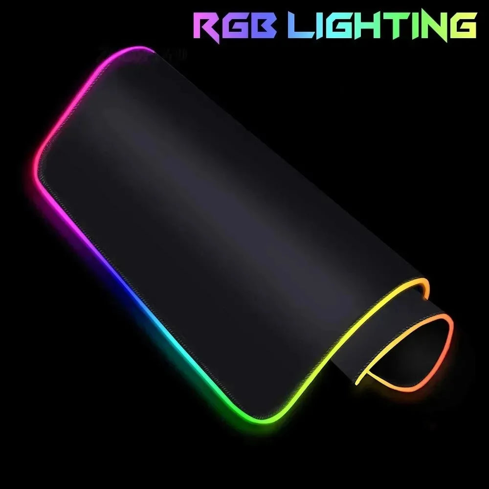 Car Theme RGB Mouse Pad Large Gaming Mousepads LED Light Locked Edges Game Accessories Table Pads Cool Keyboard Mats XXL 90x40cm