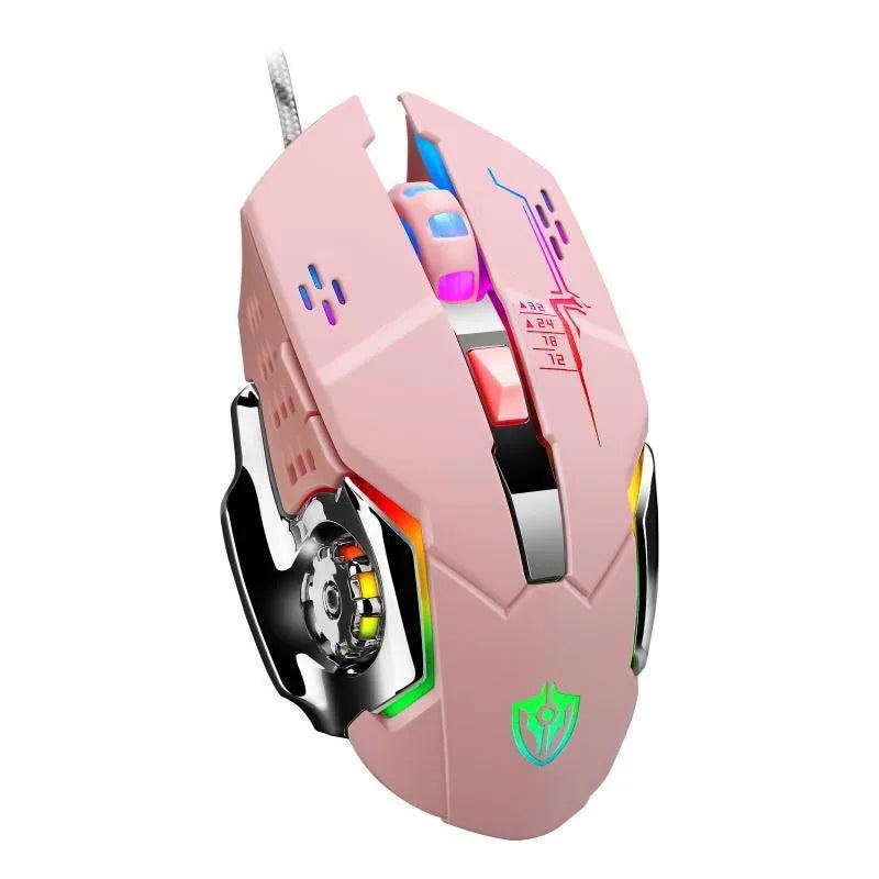 RGB Dual-Mode Wired Mouse 2.4G Wireless Mouse Gaming Mouse Rechargeable Silent Mouse 3600 DPI Adjustable Mouse Mice for Laptop