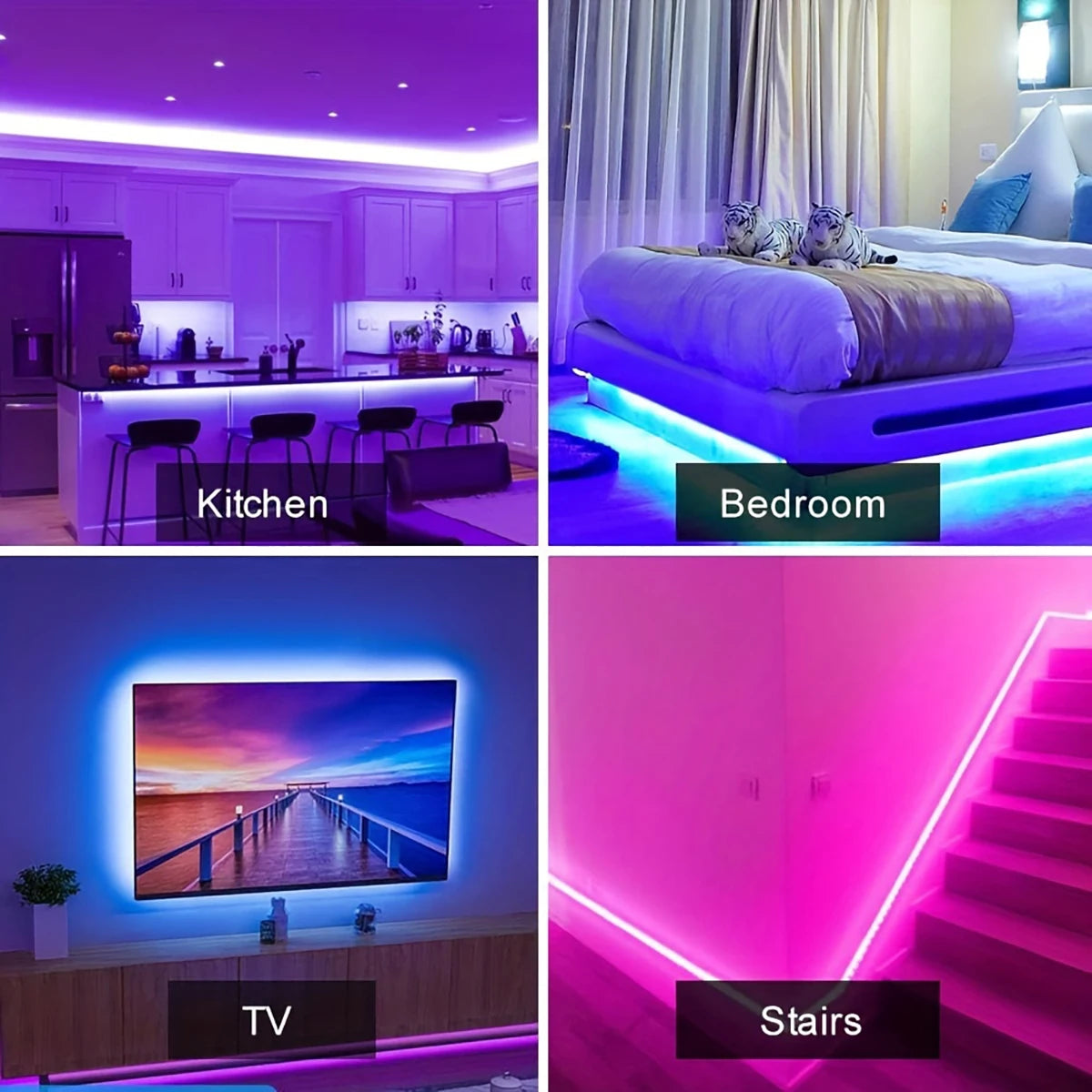 RGB Led TV Lights Led for TV RGB LED Strip Lights Tape Flexible Ribbon for TV Backlight Room Gaming Party Decoration