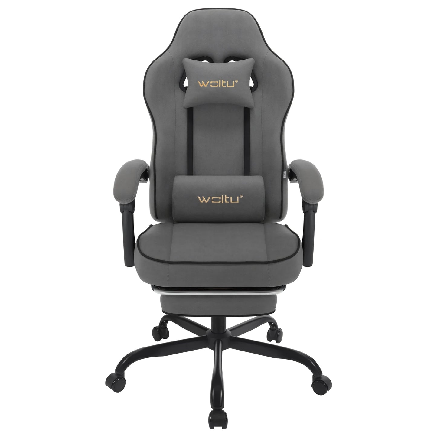 WOLTU Swivel Gamer Chair Gaming Chair Ergonomic Office Computer Chair with Lumbar Cushion Pillow Footrest