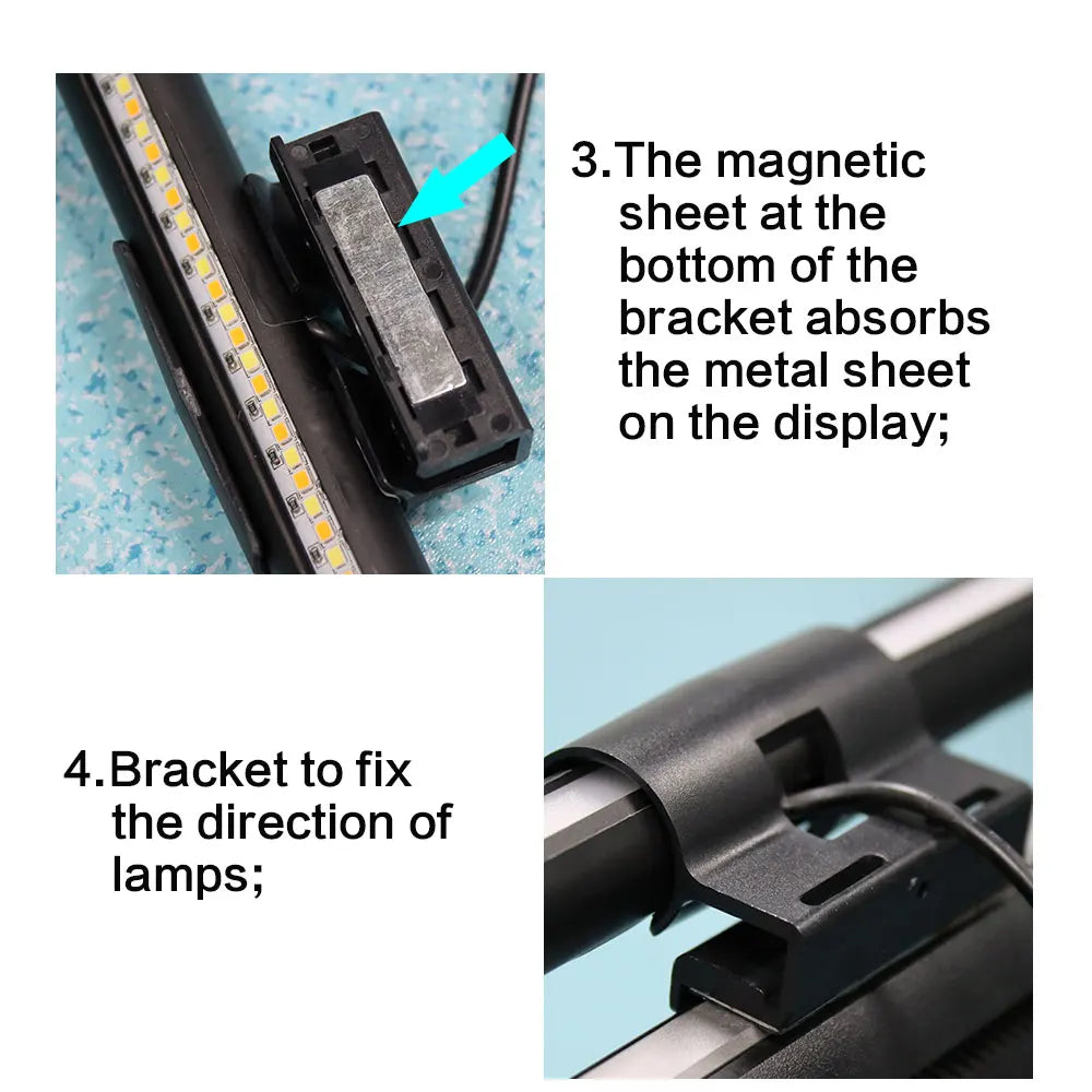 Premium RGB Screen Light Bar, Eye Protection, Stepless Dimming, Laptop Gaming and Office Work