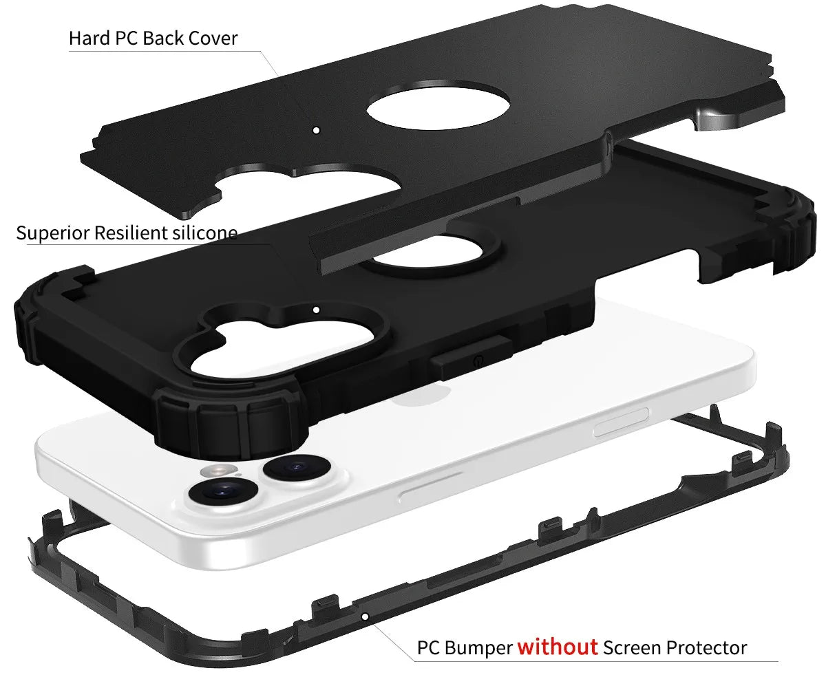 Fit iPhone 17 Phone Case,Heavy Duty Sturdy Armor Defender High Impact Shockproof Protective Cover Case For iPhone17