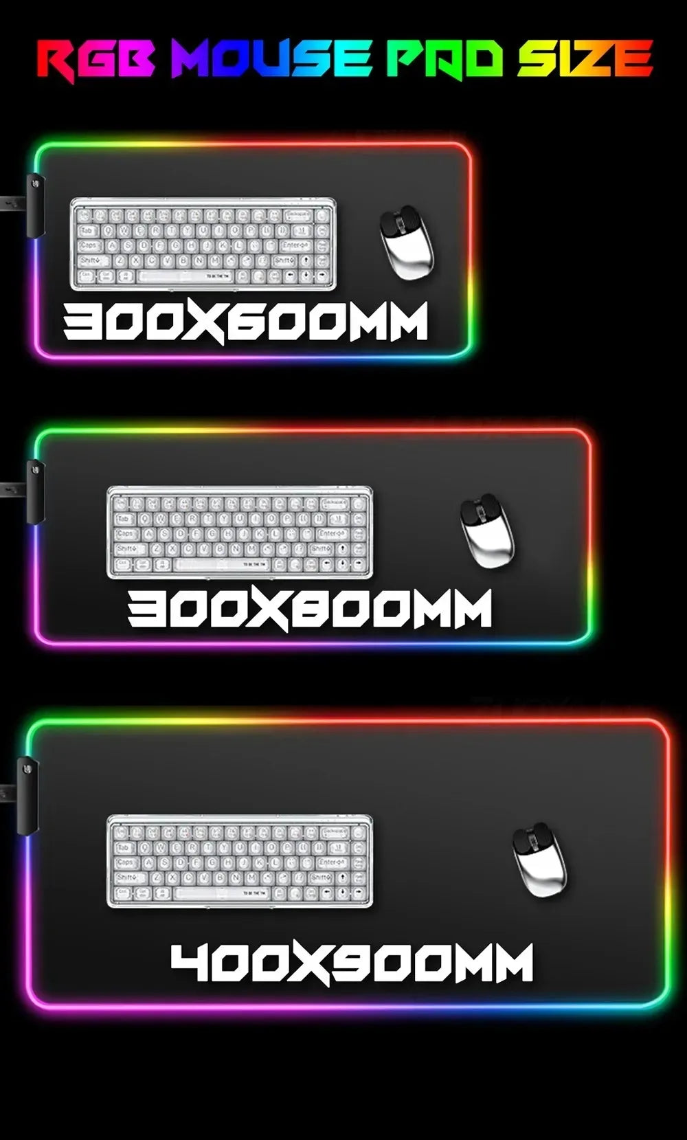 Car Theme RGB Mouse Pad Large Gaming Mousepads LED Light Locked Edges Game Accessories Table Pads Cool Keyboard Mats XXL 90x40cm