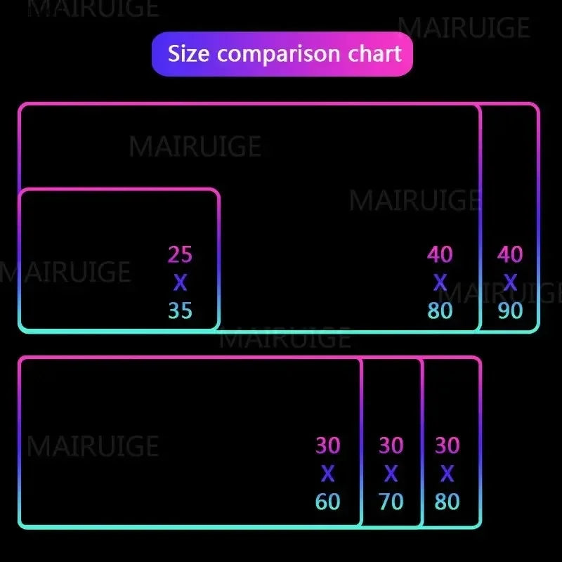 XXL RGB Gaming Mouse Pad New 3D Geometry Desk Mat HD Gamer Accessories Large LED Light Mousepads PC Computer Carpet with Backlit