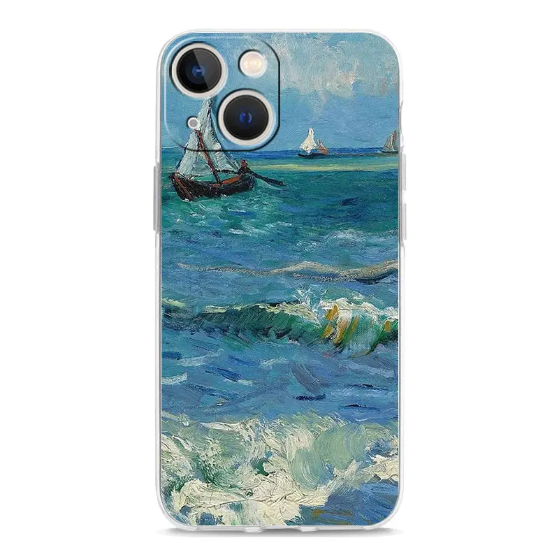 Phone Case For iPhone 17 Cases iPhone Air 16 15 12 13 14 Pro Max 15 Plus 16Pro iPhone11 Cover Garden Paint Art Vincent van Gogh
