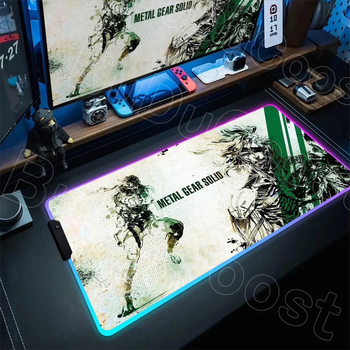 RGB Mouse Pad Metal Gear Solid Mousepad 1200×600mm Computer Keyboard Accessories Non-slip Mat Mice Pad Laptop PC Gaming Desk Mat