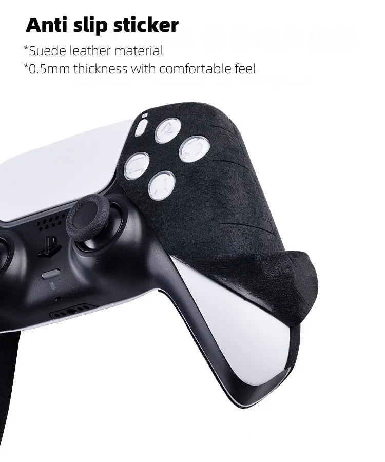 New Accessories For PS5 Controller/DualSense Edge Gamepad Suede Leather Sweat Absorbing Material Soft Touch Anti Slip Sticker