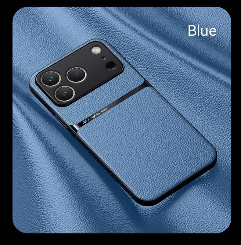 Luxury Shockproof Leather Case Coque For iPhone 17 17 Air 17 Pro Max Plus Magnet Shell Phone Case for  iPhone 17Pro Back Cover