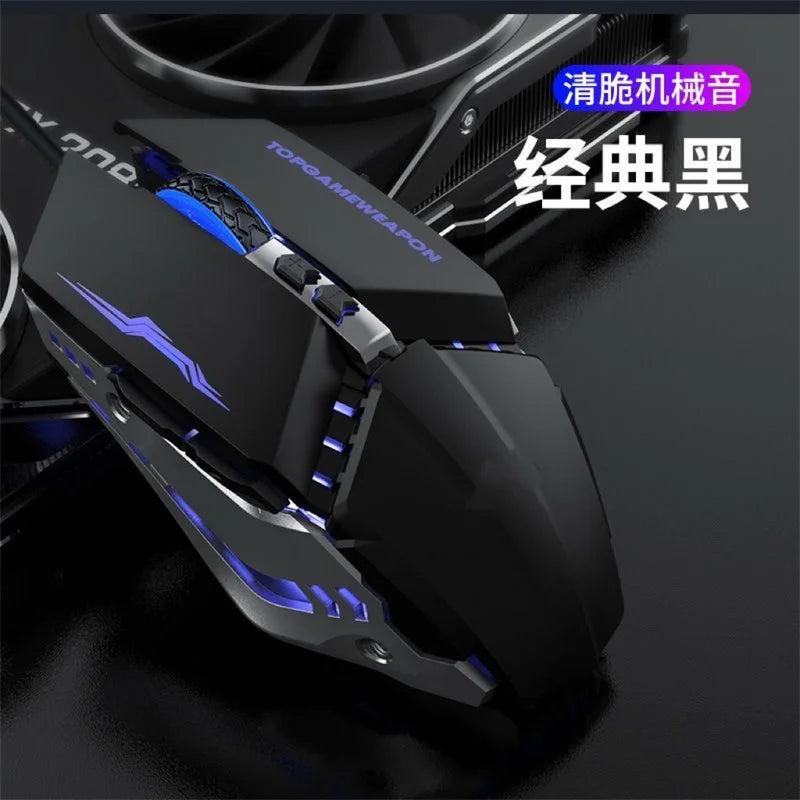 RGB Dual-Mode Wired Mouse 2.4G Wireless Mouse Gaming Mouse Rechargeable Silent Mouse 3600 DPI Adjustable Mouse Mice for Laptop