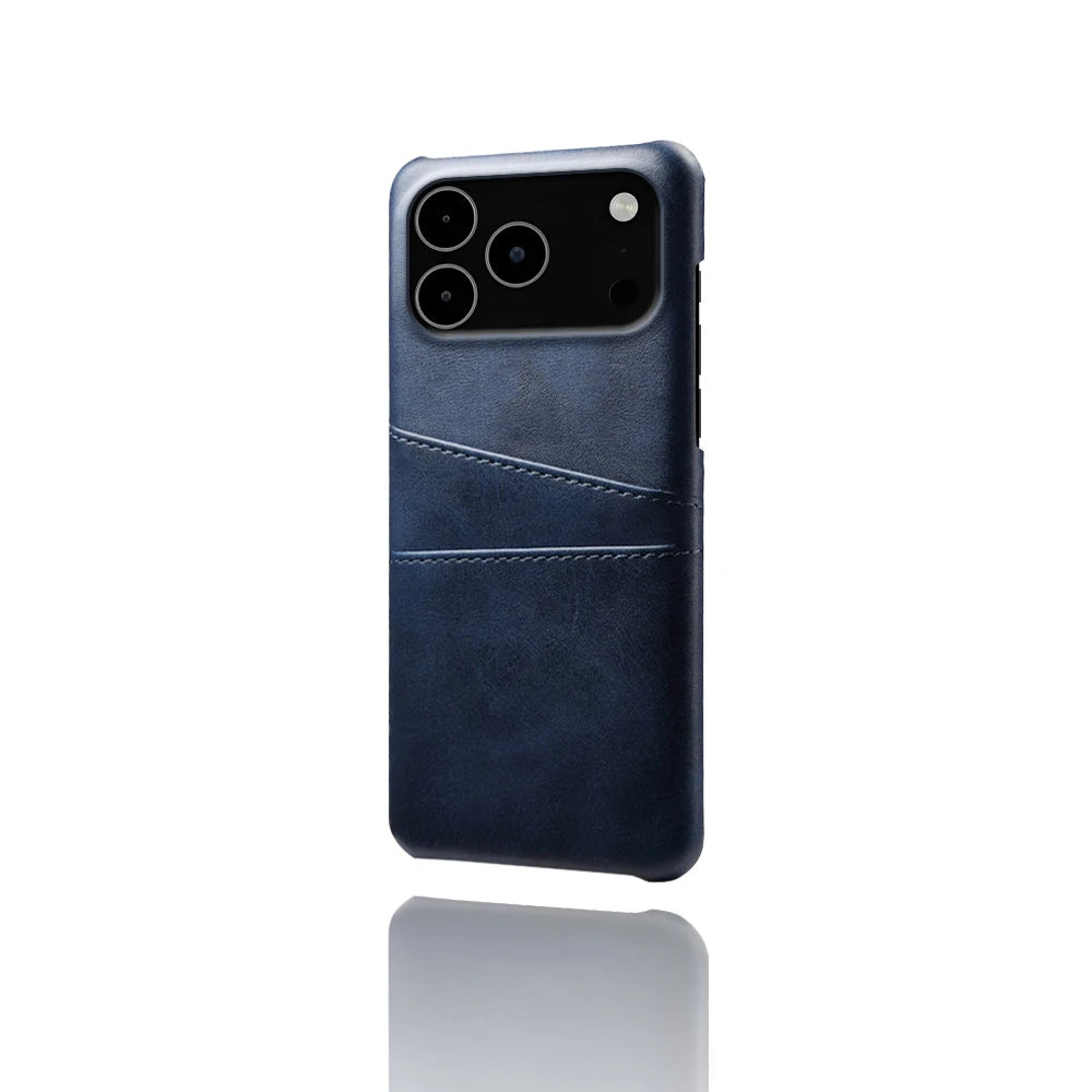 Credit Card Case For iPhone 17 Pro Max 17Air Funda PU Leather Cover For iPhone 17pro Max 17 Air 17promax Capa Coque