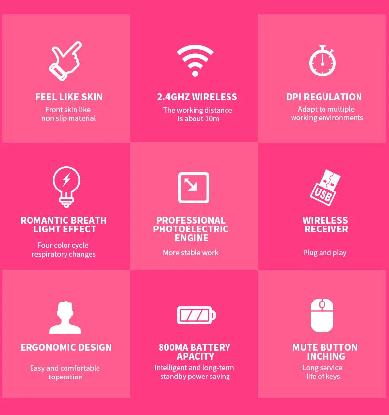 Gaming Mute Mouse Cute RGB Gamer 6 Buttons Mice Optical Office Computer Mouse For Desktop Laptop Ergonomic Game Mouse