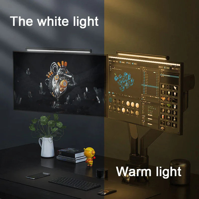 Premium RGB Screen Light Bar, Eye Protection, Stepless Dimming, Laptop Gaming and Office Work