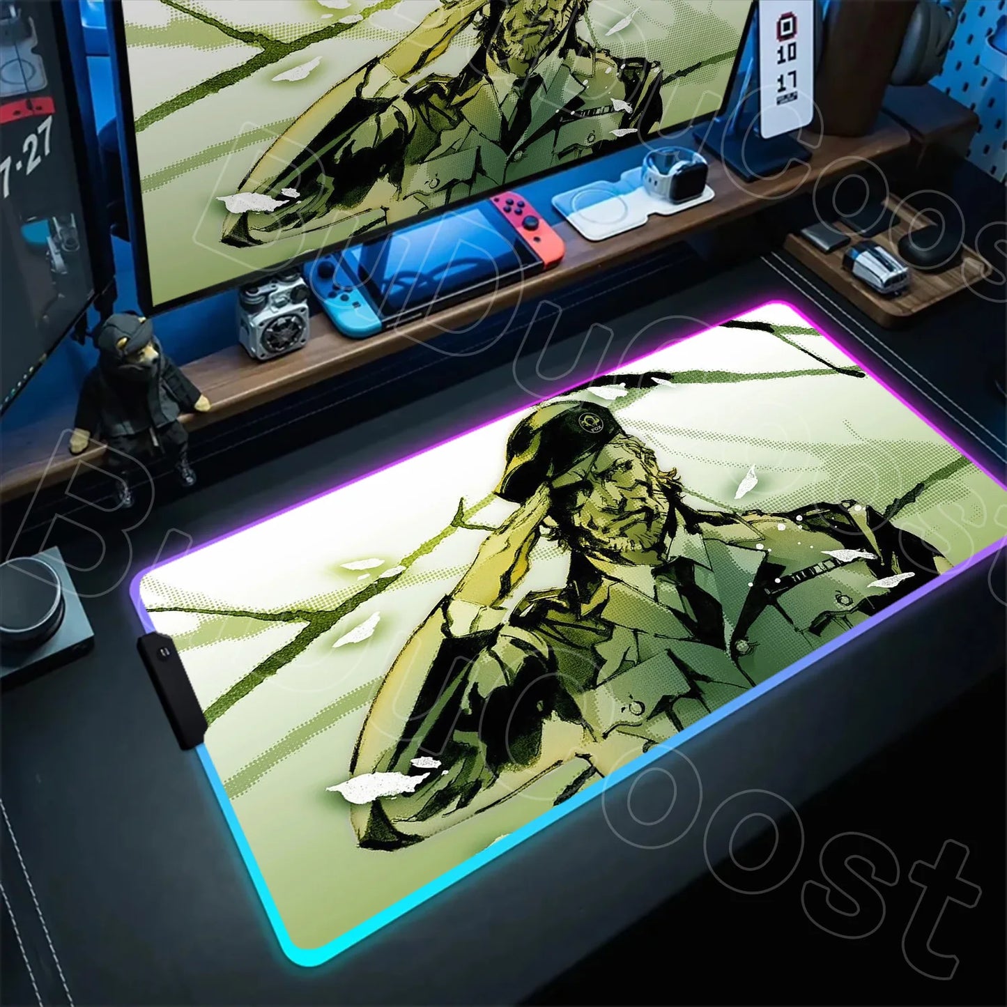 RGB Mouse Pad Metal Gear Solid Mousepad 1200×600mm Computer Keyboard Accessories Non-slip Mat Mice Pad Laptop PC Gaming Desk Mat