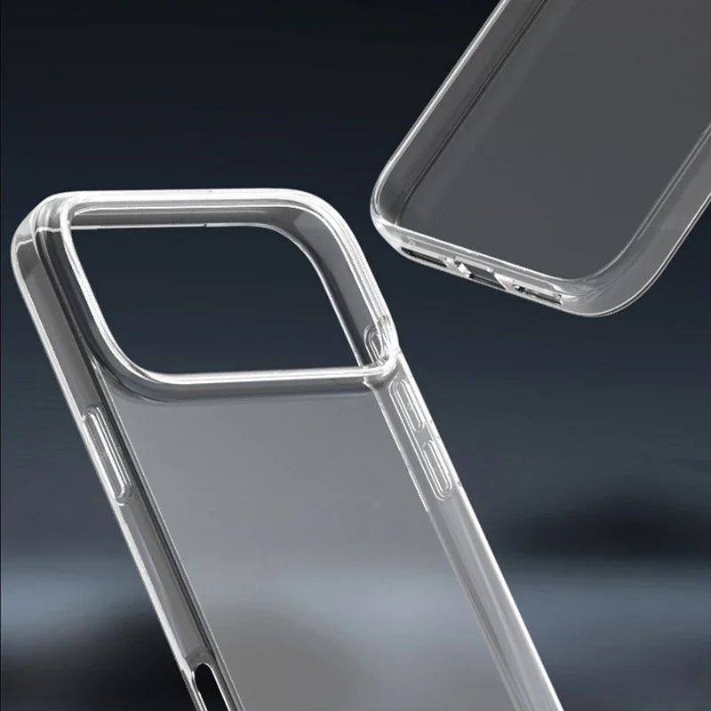 Transparent Soft Silicone TPU Phone Case For iPhone 17 Pro Max Ultra Thin Clear Shockproof Cases For iPhone 17 Air Back Cover