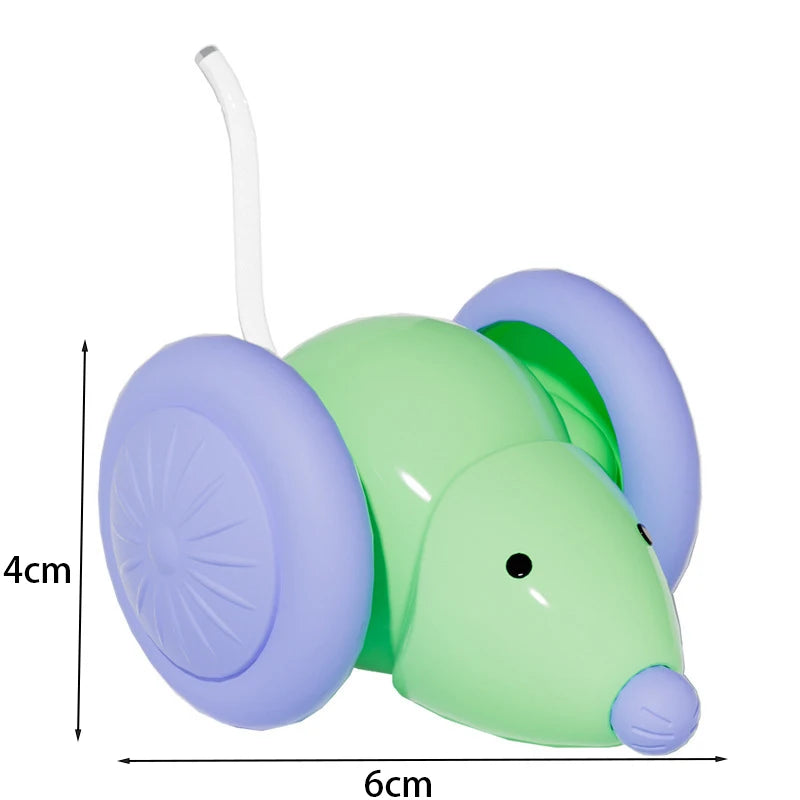 Electric Mouse Car Cat Toy Interactive Rechargeable Automatic Teaser With Smart Obstacle Avoidance Pet Product