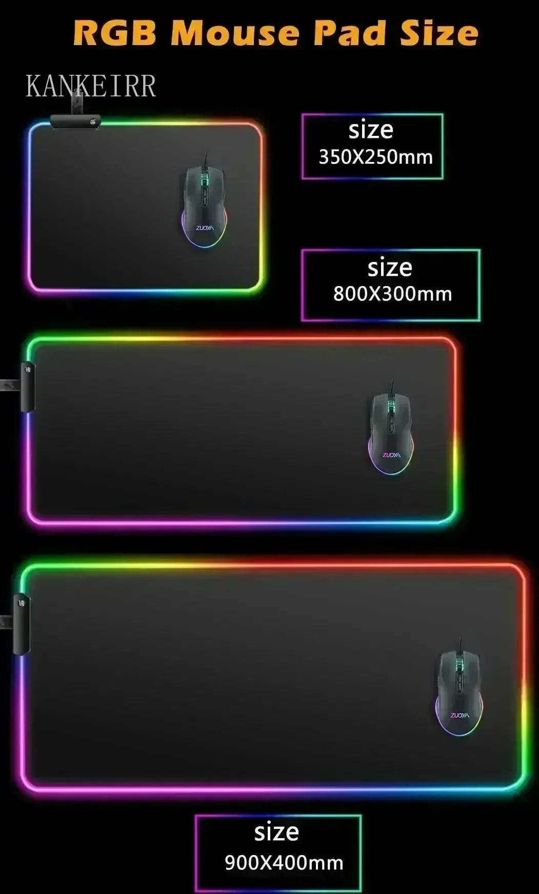Geometry Large RGB Gamer Mousepad With Backlight Mouse Mat Gaming Mousepads LED Keyboard Mats Luminous Desk Pads Mouse Pad PC