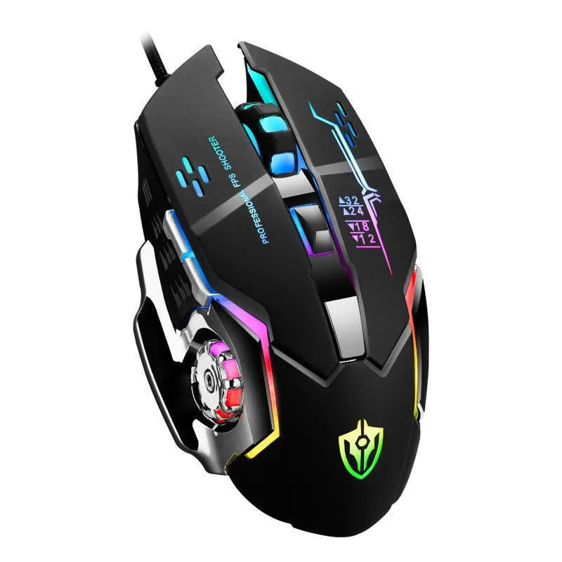 RGB Dual-Mode Wired Mouse 2.4G Wireless Mouse Gaming Mouse Rechargeable Silent Mouse 3600 DPI Adjustable Mouse Mice for Laptop