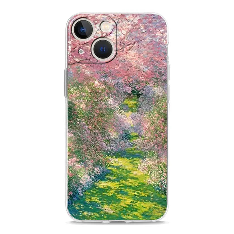 Phone Case For iPhone 17 Cases iPhone Air 16 15 12 13 14 Pro Max 15 Plus 16Pro iPhone11 Cover Garden Paint Art Vincent van Gogh