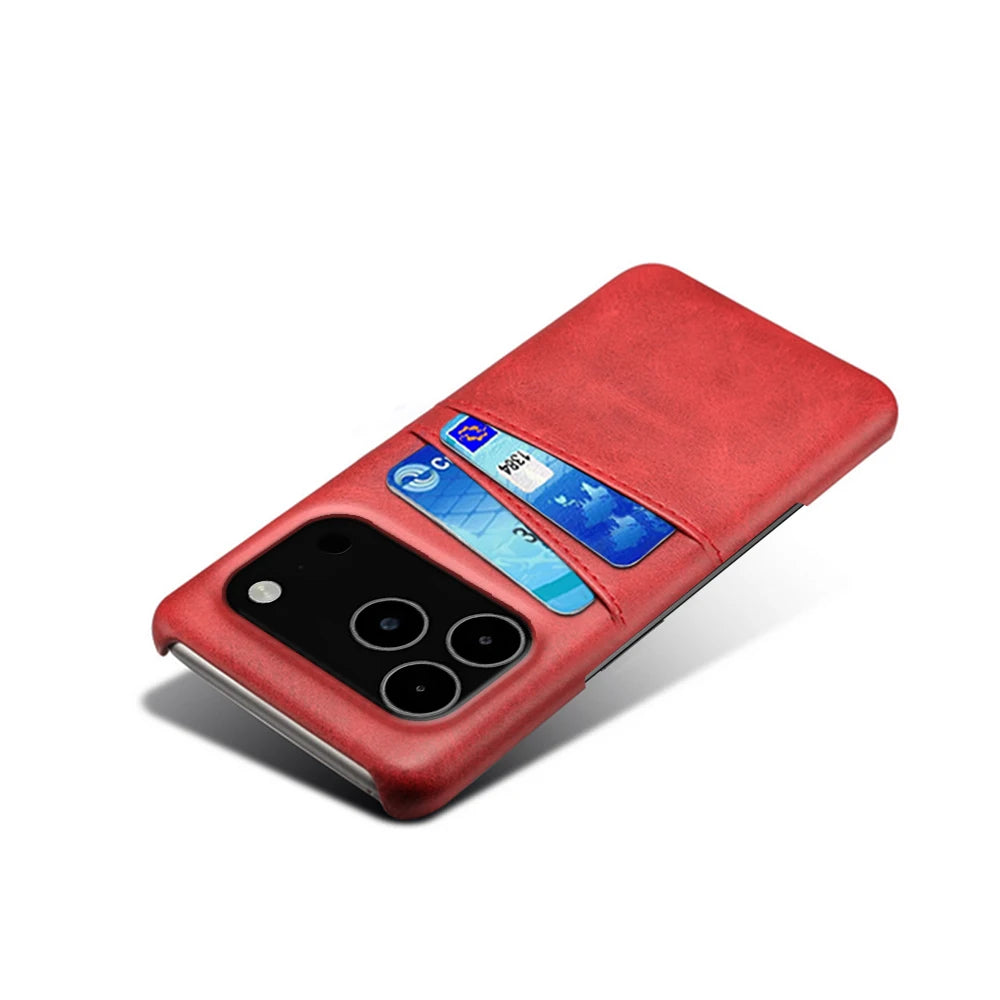 Credit Card Case For iPhone 17 Pro Max 17Air Funda PU Leather Cover For iPhone 17pro Max 17 Air 17promax Capa Coque