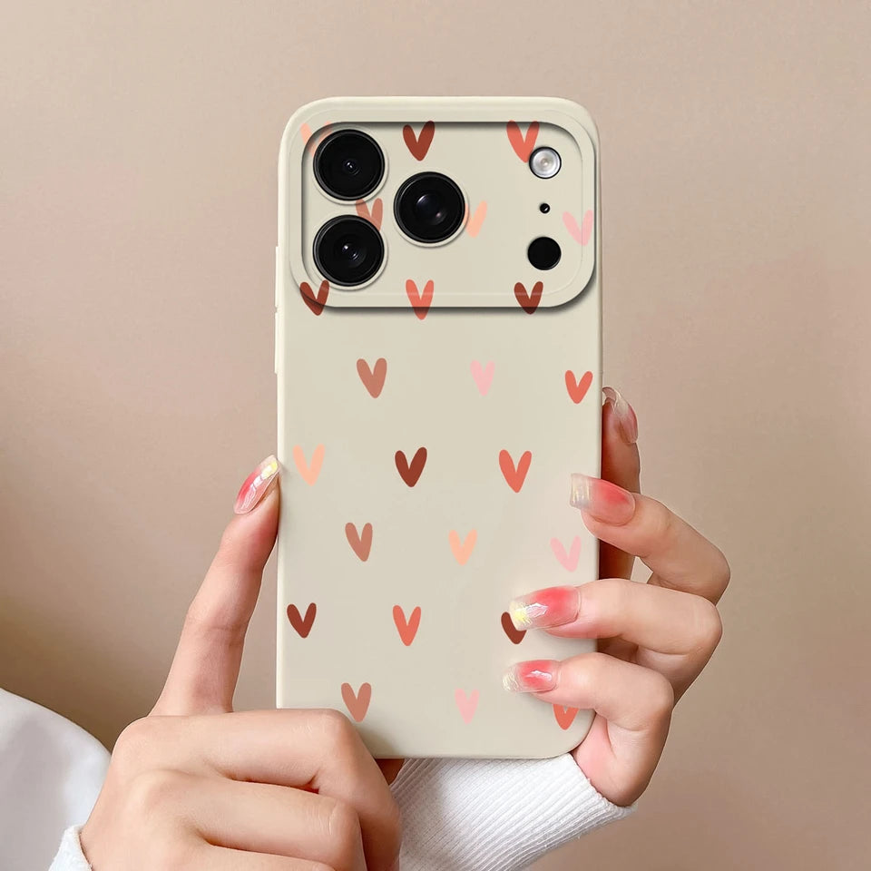 Case For iPhone17 17Air 17Pro 17ProMax Butterfly Love Heart Anti-fall Dustproof Trendy Housing For iPhone 17 Pro Max Funda Coque