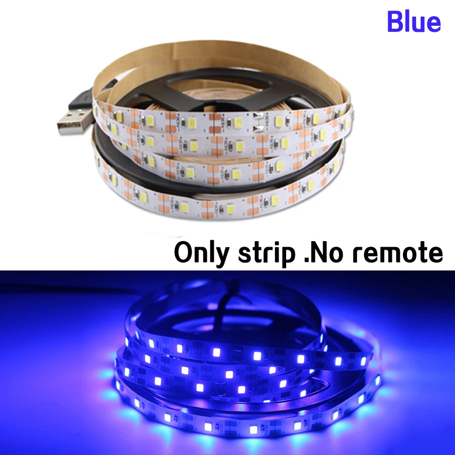 RGB PC LED TV USB Light Strip Backlight 2835 0.5m- 5m Warm White RGB 5 V Volt Led Strip Lights For Gaming Living Room Decoration