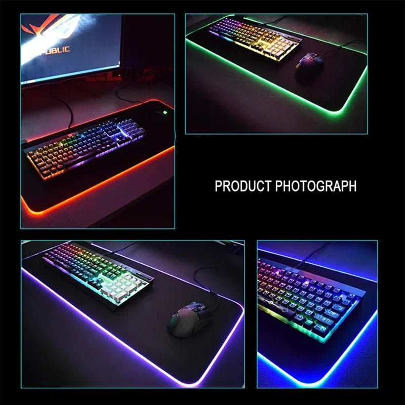 RGB Mouse Pad Metal Gear Solid Mousepad 1200×600mm Computer Keyboard Accessories Non-slip Mat Mice Pad Laptop PC Gaming Desk Mat