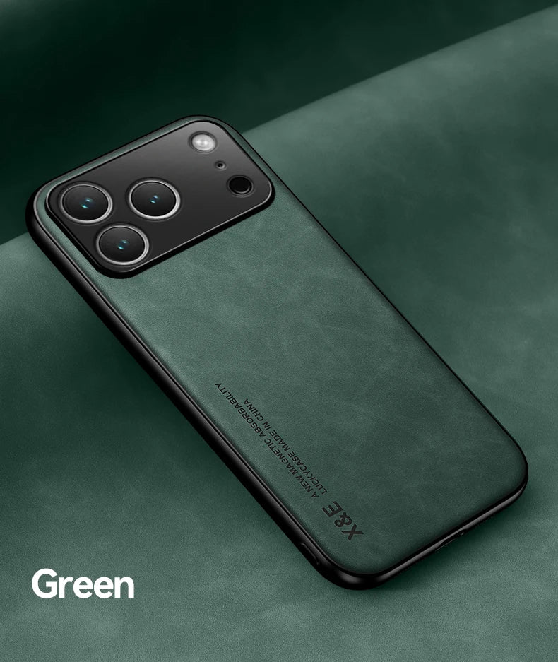 Luxury Shockproof Case For iPhone 17 Pro Max Protective Cover Magnetic Car Holder Phone Coque Fundas For iPhone 17 Air 17Pro