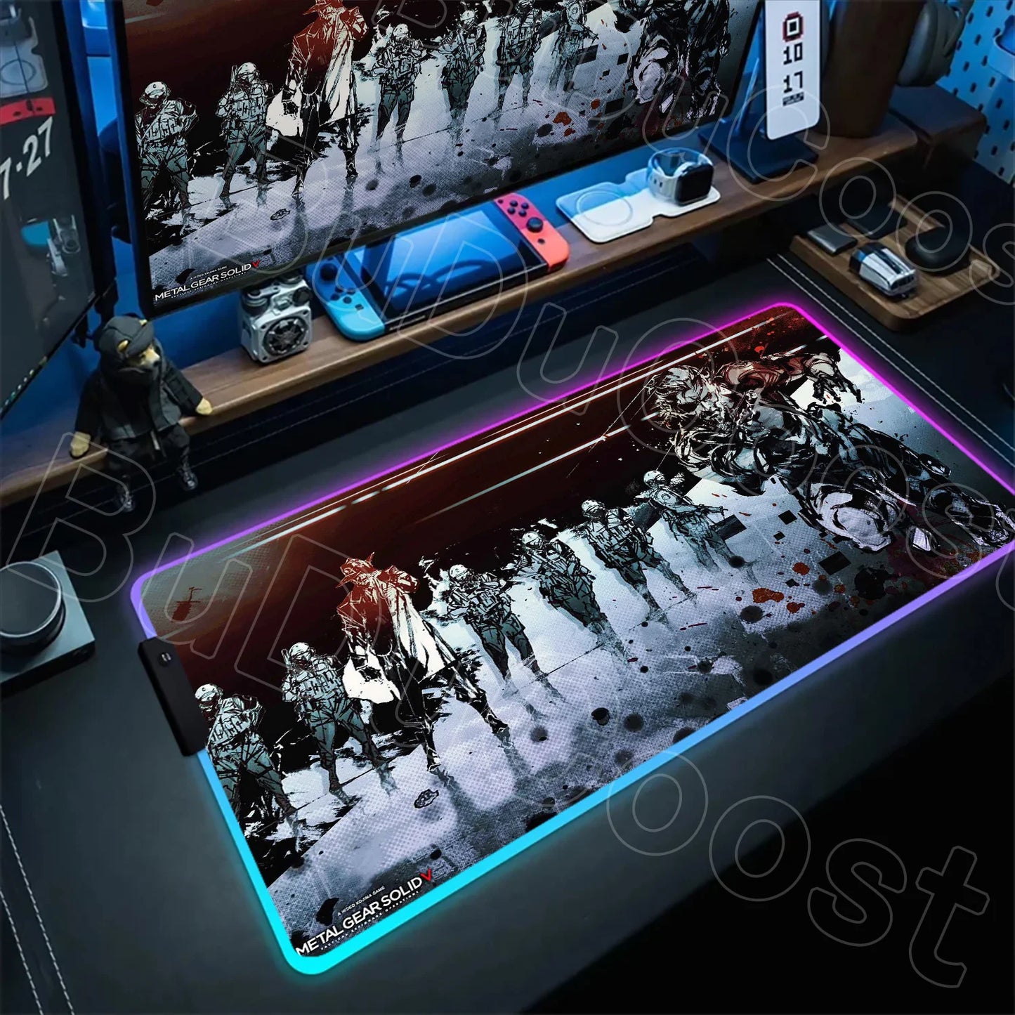 RGB Mouse Pad Metal Gear Solid Mousepad 1200×600mm Computer Keyboard Accessories Non-slip Mat Mice Pad Laptop PC Gaming Desk Mat
