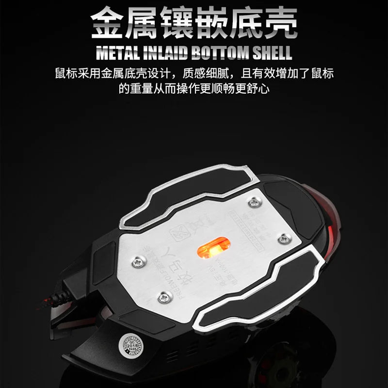 RGB Dual-Mode Wired Mouse 2.4G Wireless Mouse Gaming Mouse Rechargeable Silent Mouse 3600 DPI Adjustable Mouse Mice for Laptop