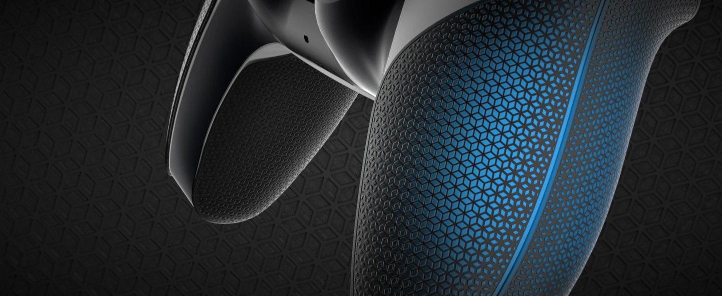 PlayVital Split Design Anti-Skid Soft Hexagonal Diamond Textures Sweat-Absorbent Premium Grip for ps5 Wireless Controller