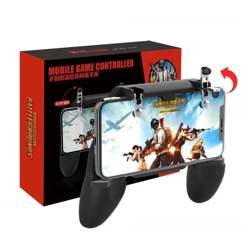 1Pcs Mobile Phone ABS Gaming Accessories Game Controller W10 for PUBG Aim Shooting Gamepad Joystick for IPhone Android Universal