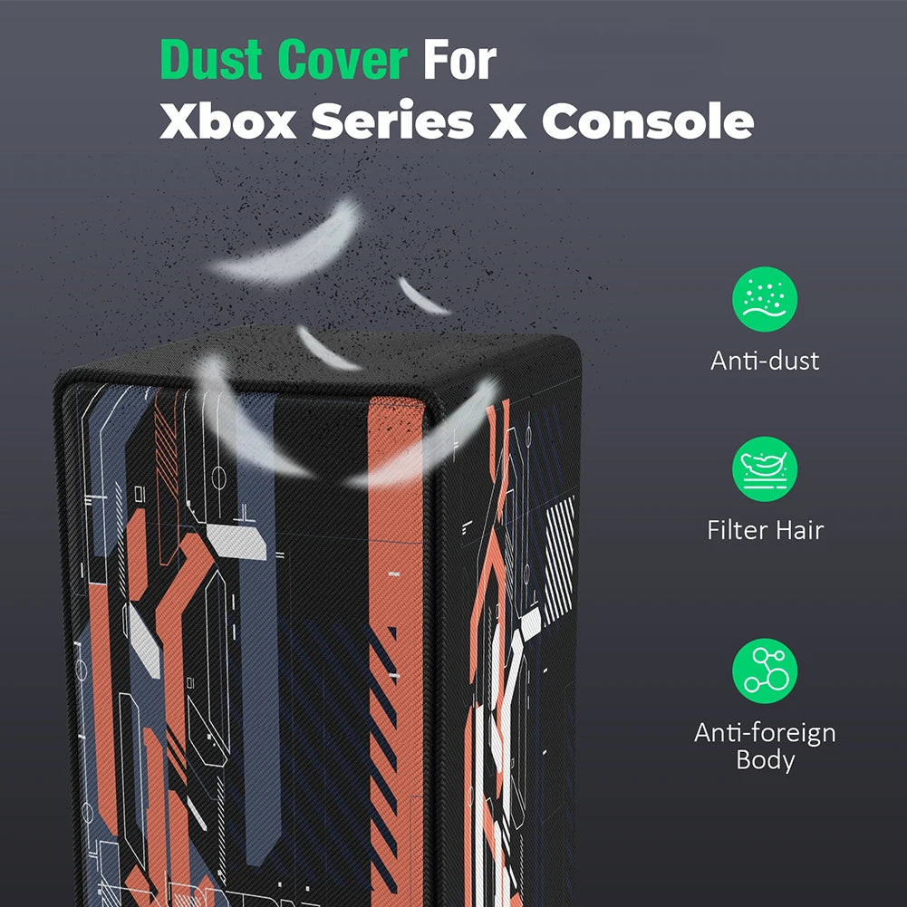 Dust Cover Removable Dust Proof Protector Oxford Waterproof Cloth Protective Case Console Protector for Xbox Series X Console