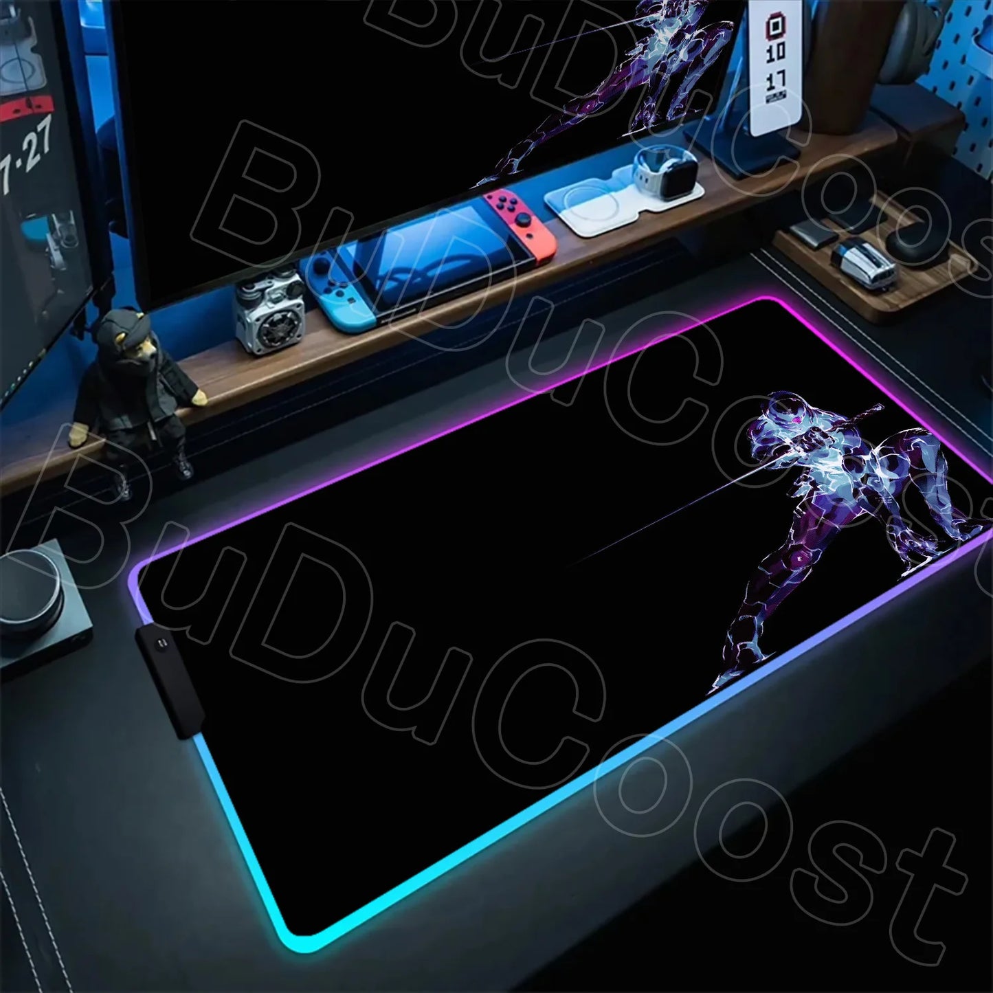 RGB Mouse Pad Metal Gear Solid Mousepad 1200×600mm Computer Keyboard Accessories Non-slip Mat Mice Pad Laptop PC Gaming Desk Mat