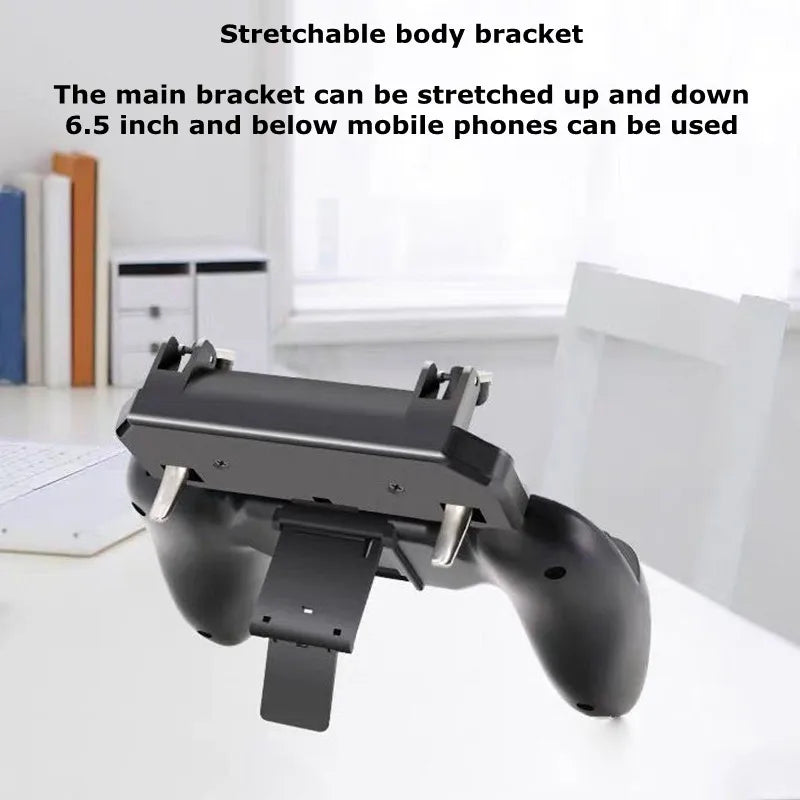 1Pcs Mobile Phone ABS Gaming Accessories Game Controller W10 for PUBG Aim Shooting Gamepad Joystick for IPhone Android Universal
