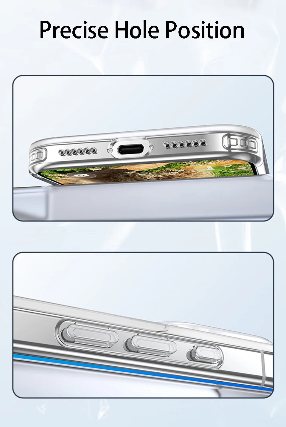 Luxury Transparent Phone Case For iPhone 17 Pro Max Air Soft TPU Silicone Back Cover Clear Case