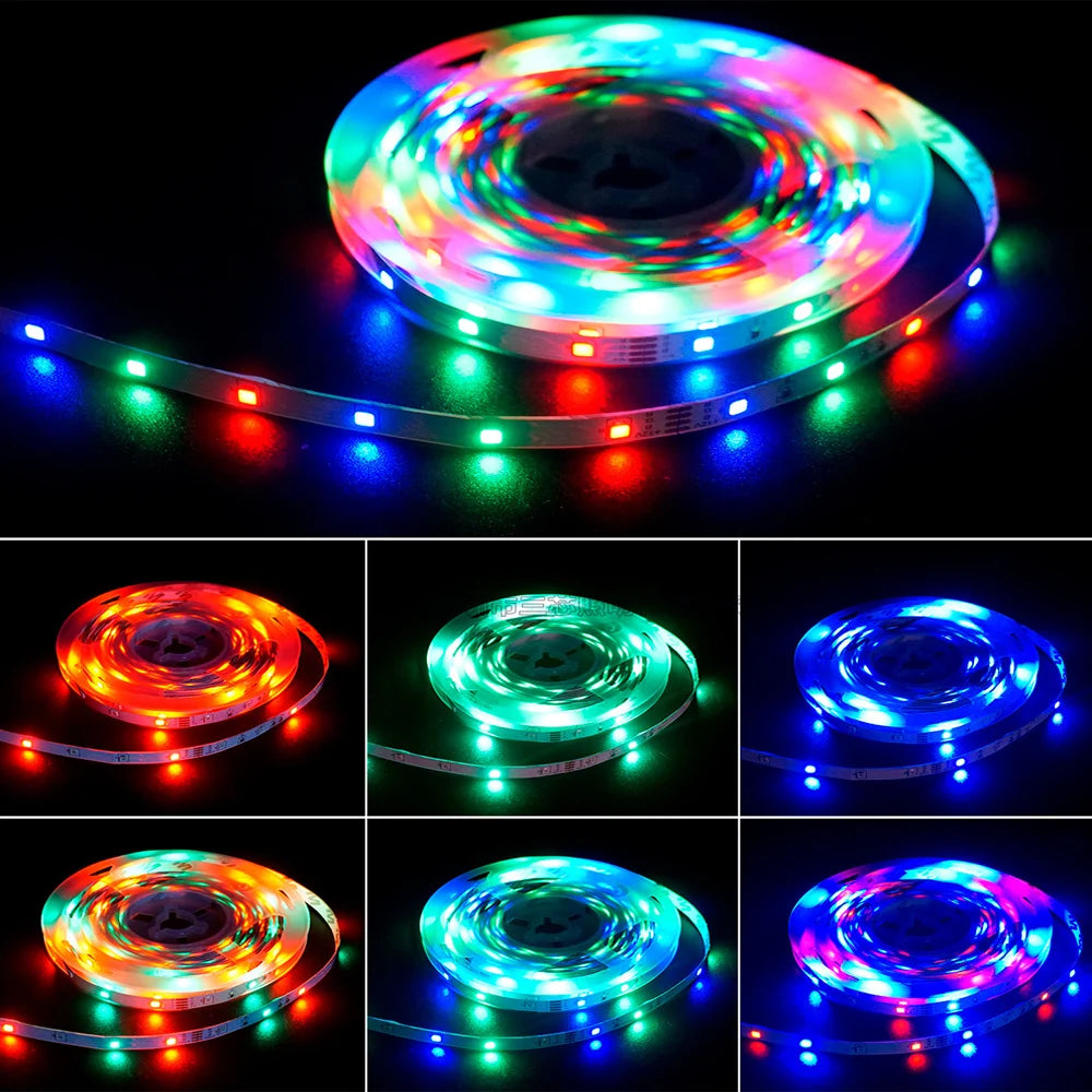 RGB PC LED TV USB Light Strip Backlight 2835 0.5m- 5m Warm White RGB 5 V Volt Led Strip Lights For Gaming Living Room Decoration