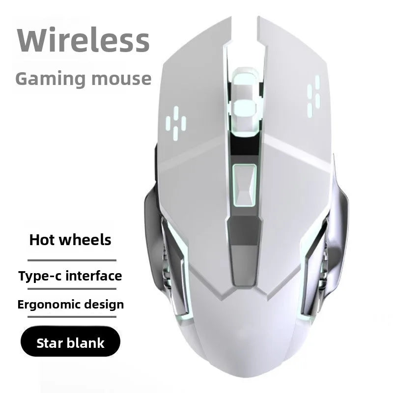 RGB Dual-Mode Wired Mouse 2.4G Wireless Mouse Gaming Mouse Rechargeable Silent Mouse 3600 DPI Adjustable Mouse Mice for Laptop