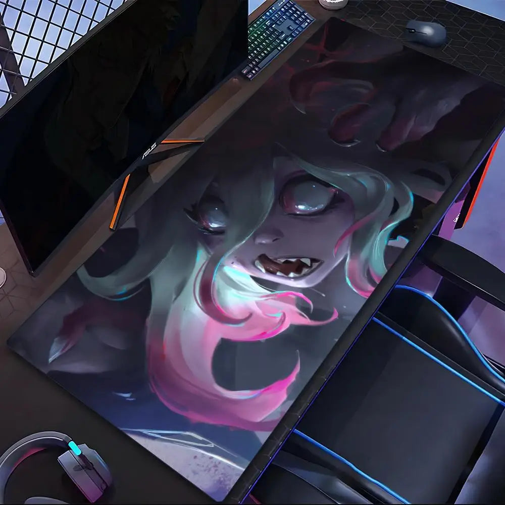 League of Legends Briar Mouse Pad Tablet mouse Pad Laptop xl desktop mouse pad, cute HD Rainbow Gaming keyboard pad, csgo Player