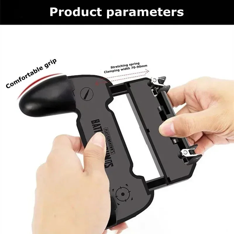 1Pcs Mobile Phone ABS Gaming Accessories Game Controller W10 for PUBG Aim Shooting Gamepad Joystick for IPhone Android Universal