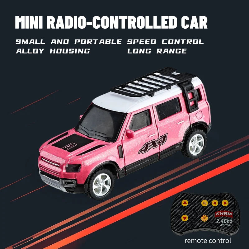 2026 RC Car MINI Alloy 1/64 Upgraded Remote Control Car Convenient to Carry 60 Minutes of Work Time Children's Gifts Toys