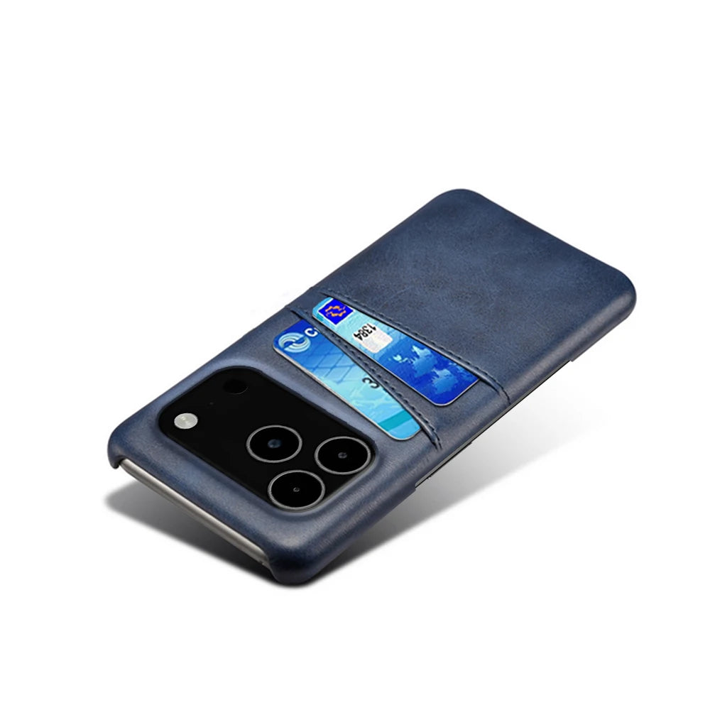 Credit Card Case For iPhone 17 Pro Max 17Air Funda PU Leather Cover For iPhone 17pro Max 17 Air 17promax Capa Coque